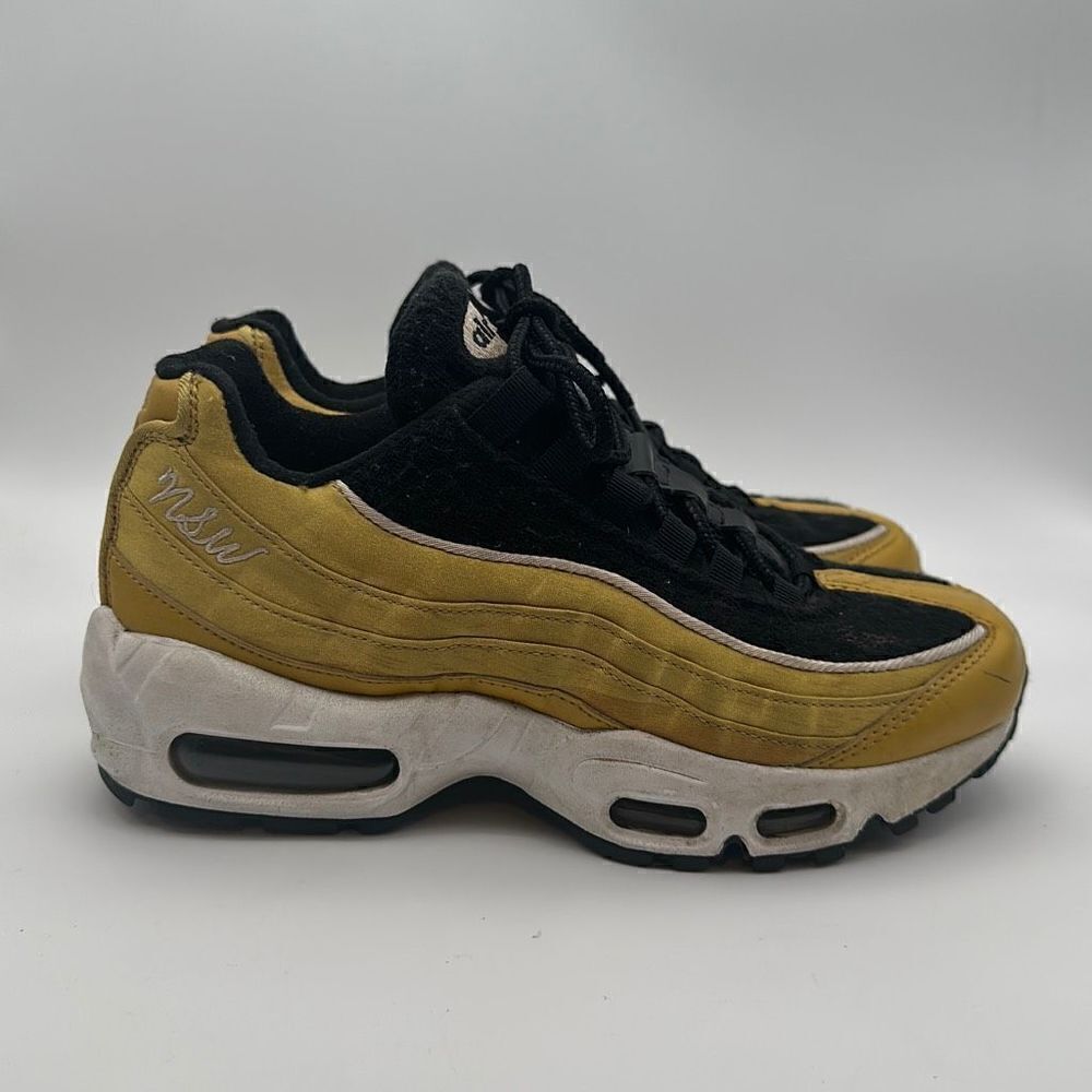 WMNS NIKE AIR MAX 95 LX WHEAT GOLD-WHEAT‎ GOLD-BLACK SZ 6.5 [AA1103-700]